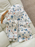 ست سه تیکه بلوز شلوار و شورتک زنانه و دخترانه وارداتی