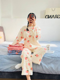 ست دوتیکه حوله ای با طرح هلویی در رنگبندی