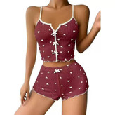ست کراپ وشورتک کبریتی وارداتی در هفت طرح ورنگ ۲۹۸۷