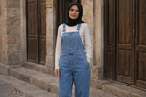 بیلرسوت (پیشبندی) جین وارداتی زنانه و دخترانه
