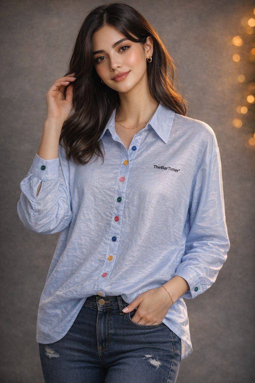 شومیز وارداتی اسپرت شاین دار کد ۳۰۳۷ (۲ رنگ)