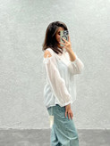 شومیز وارداتی زنانه مدل سرشانه باز