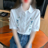 شومیز گلدوزی وارداتی در سه رنگ