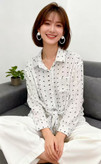 شومیز زنانه و دخترانه پایین گره وارداتی در چهار رنگ