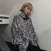شومیز پلنگی نگین دار وارداتی در سه رنگ