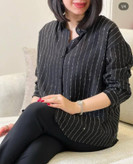 شومیز بلند نگین دار وارداتی در پنج رنگ