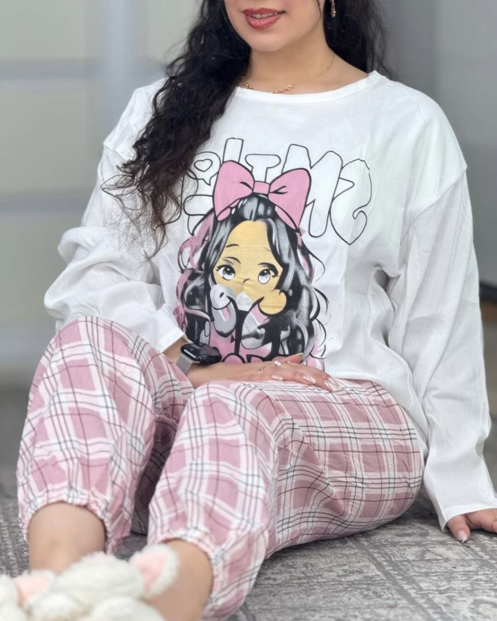 ست خونگی بلوز و شلوار زنانه و دخترانه وارداتی