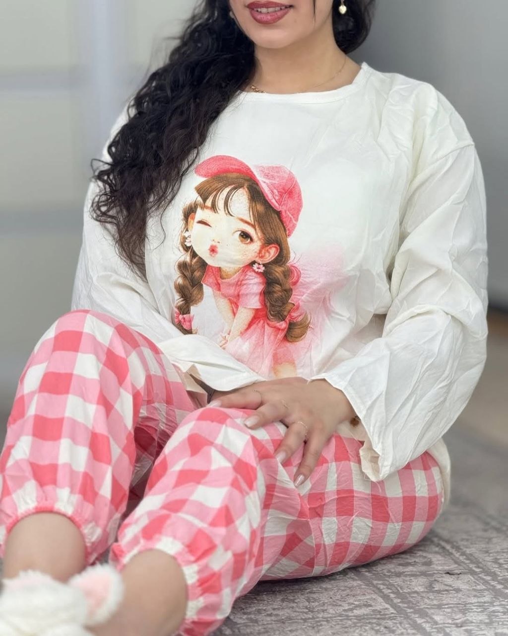 ست خونگی بلوز و شلوار زنانه و دخترانه وارداتی