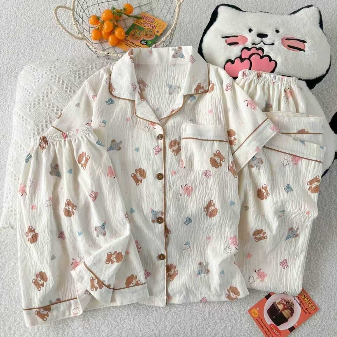 ست سه تیکه عروسکی زنانه و دخترانه وارداتی (بلوز+شلوار+شورتک)