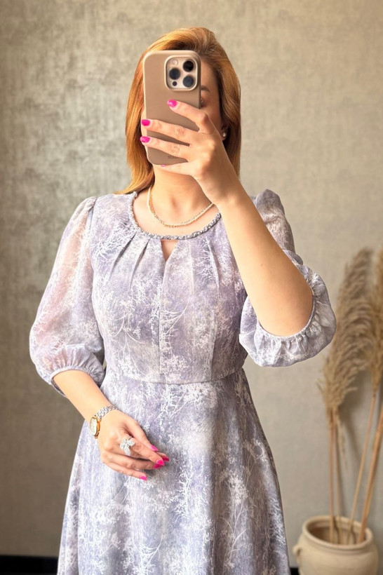پیراهن حریر وارداتی زیبا تکرنگ