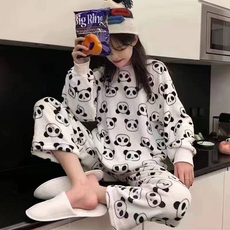 ست یلوز و شلوار تدی زنانه و دخترانه وارداتی