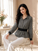 شومیز چهارخونه وارداتی زنانه