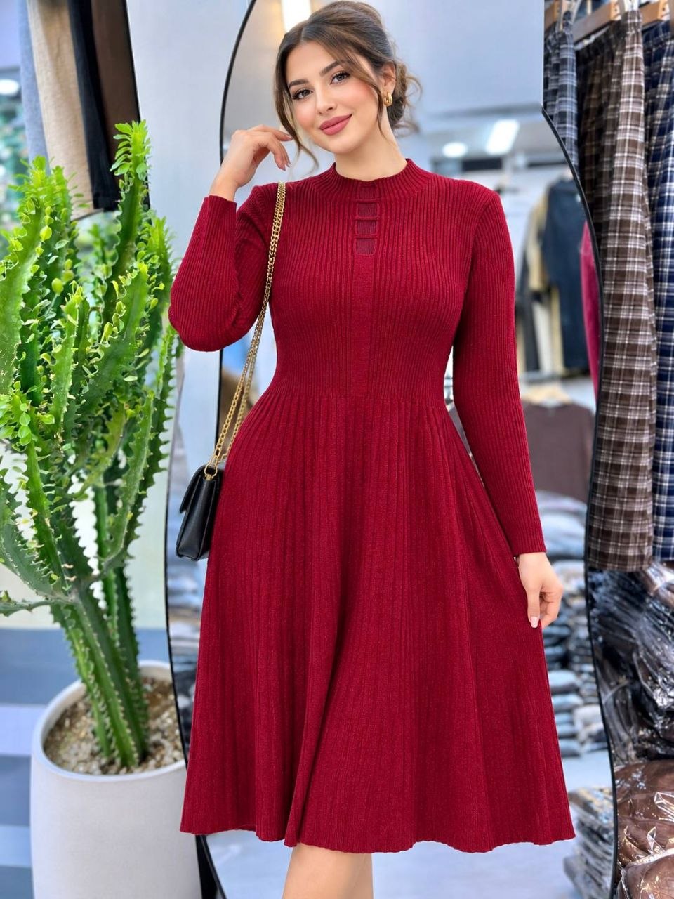 پیراهن بافت زنانه وارداتی سه رنگ