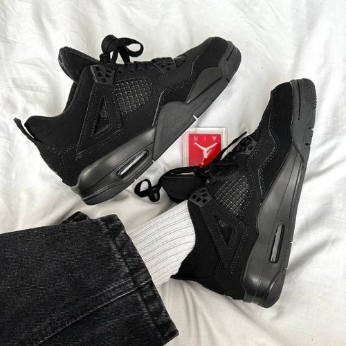 کفش جردن 4بلک کت Nike Air Jordan4 black cat 260