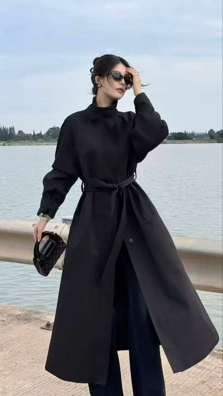 بارانی کتان آستر دار وارداتی